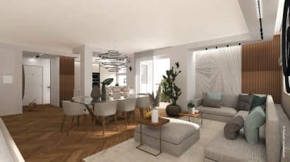 ArredoCAD rendering living Possetti Arredamenti
